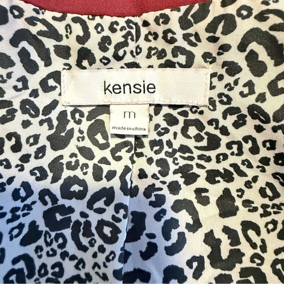 Kensie Red Blazer Tailored Fit Professional Wear - Picture 5 of 7
